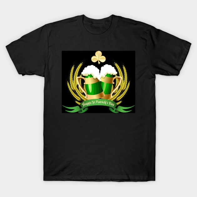 Green beer T-Shirt by devaleta